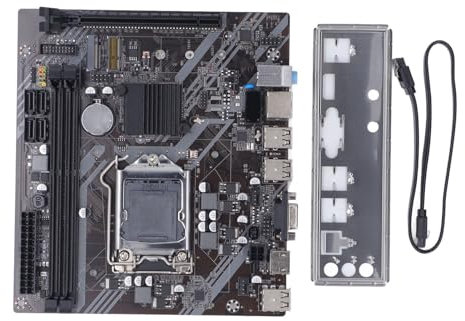 Scheda Madre da Gioco, Scheda Madre da Gioco DDR3 H61 S a Doppio Canale con Slot M.2, Scheda di Rete da 100 Mbps, Scheda Madre PC per CPU LGA 1155