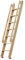 Dachbodentreppe Keller-Ausstiegsleitern, Mit Armlehnen Fensterbrunnen-Fluchtleiter, Dachbodentreppen, Lasten 300 Lbs Robuste Notausstiegsleiter für Fenster Brunnen(Color:Light Brown,Size:125cm/49in)