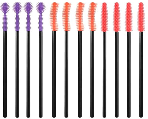 12pcs Mini Sewing Machine Cleaning Brushes, 3 Styles Silicone Bristle Brush for Small Spaces Reusable Tiny Cleaning Tools Supplies Notions Parts Accessories Attachments for Computer Keyboards