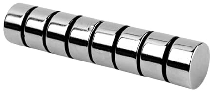 Strong Magnets Neodym Magnet - Rund 15 x 8 mm - 10 Stück - Extra stark, hält bis 6,6kg - Für Magnettafel, Kühlschrank, Whiteboard, Pinnwand, Büro