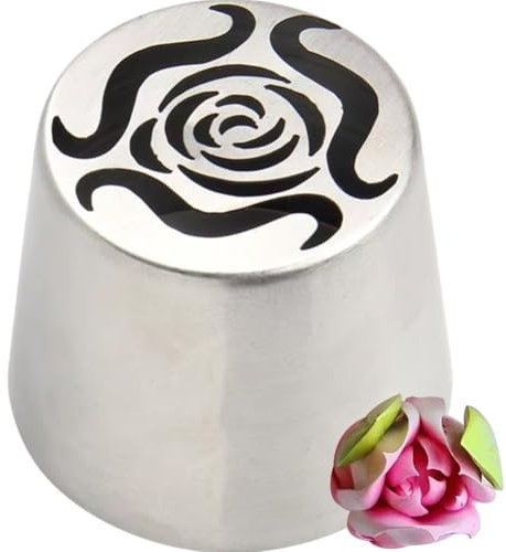 Lpitoy Russische Spritztüllen, Blumen-zuckerguss-tüllen, Edelstahl-kuchendekorationstüllen-Set, Rosen-spritztüllen Für Kuchendekorationen
