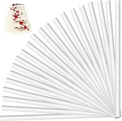 Windfromort 30 Supporti per Torte – Stampo per Torte Regolabile e Allungabile, Supporto in Plastica Riutilizzabile, Robusto e Durevole, Ideale per Torte a Strati (30cm)