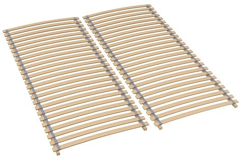 Sleepneo Rollrost 180x200, fertig montiert und gerollt, 28 Latten, Blauer Engel Zertifiziert, Lattenrost 180 x 200 cm aus Buchenholz, Traglast 130kg