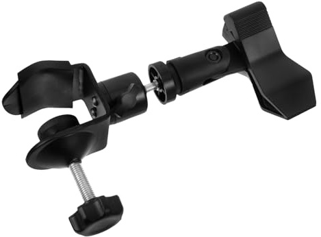 Gatuida 1 Set Microphone Mount Clamp Adapter Mic Clip for Saxophone Durable Design Easy to Install Secure Grip for Performances Sessions