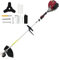 Decespugliatore a Scoppio Motore a Benzina 4 Tempi 52CC Potenza 1.0kW 7000 Giri/min Tagliaerba Rasaerba Tagliabordi Comprende Testina Doppio Filo e Disco tre Denti Acciaio
