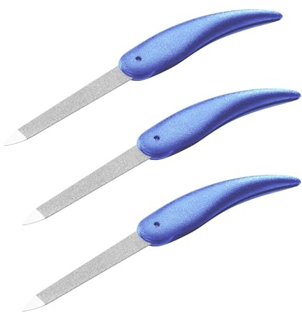 REMOS Saphir Taschenfeile Blau 3er Set für Gel- Acryl- & Naturnägel
