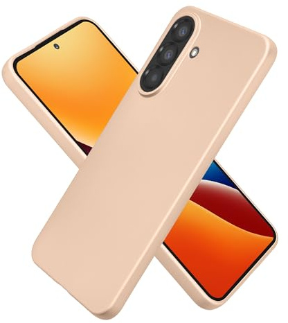 kwmobile Handyhülle für Samsung Galaxy A37 5G Hülle - Silikon Case metallisch schimmernd - Schutzhülle Cover - Metallic Gold