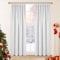 Deconovo Blickdichte Gardinen Kälteschutz Vorhang Verdunkelungsgardine mit Kräuselband Winter Vorhänge, 175x140 cm(HöhexBreite), Silber Grau, 2er Set