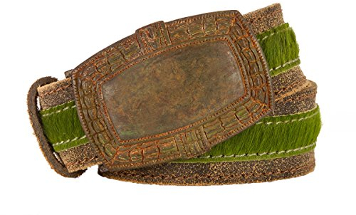 Luise Steiner Trachtenaccessoires Trachten Damen Gürtel - FELL - farn, Größe 75