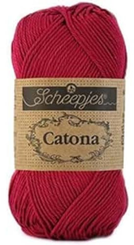 Scheepjes - Scheepjes Catona 517 Ruby Yarn - 1x25g