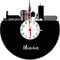 Wanduhr München Skyline mit Ziffernblatt, hochwertige Acrylglas Uhr mit lautlosem Quarzwerk, 3mm Stärke