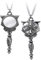 Alchemy Gothic Sacred Cat Vanity Frauen Halskette silberfarben Hartzinn Gothic, Katzen