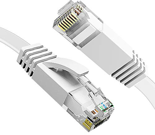 Lemeend Ethernet Cable 3m,Cat6 Gigabit Lan Network RJ45 High-Speed Patch Cord 250Mhz Flat Design 1Gbps for PC/Xbox/PS4/PS5/Modem/Router
