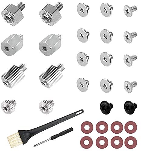 Juego de 32 piezas de tornillos para PC para M.2 NVMe SSD, estuche de tornillos de montaje para MSI ASUS o placa base Gigabyte.