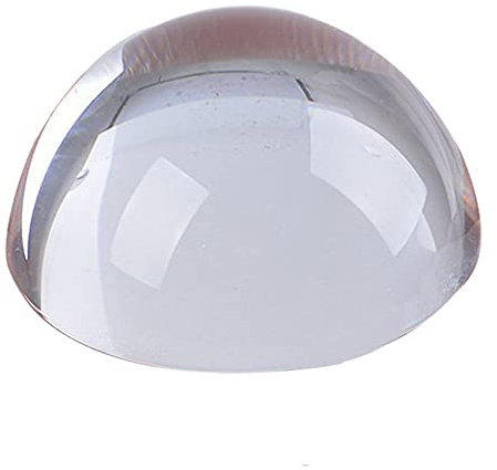 HUANSUN 8cm Cristal de Cristal Media Bola Esfera Decorativa Adornos de Feng Shui Decoración para el hogar Estatuilla Regalo de Recuerdo Artesanía, 01
