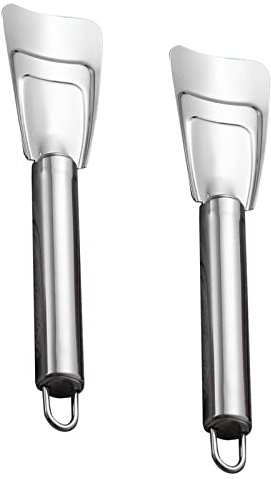 Raspador De Hielo Pala Para Refrigerador Cocina Congelador Pala Raspador Hielo De Acero Inoxidable Pala Hielo Multifuncional Para Refrigerador Descongelar Descongelación Para Pala De Congelador Cocina