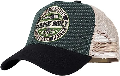 King Kerosin Garage Unisex Cap grün/schwarz 60% Baumwolle, 40% Polyester Streetwear