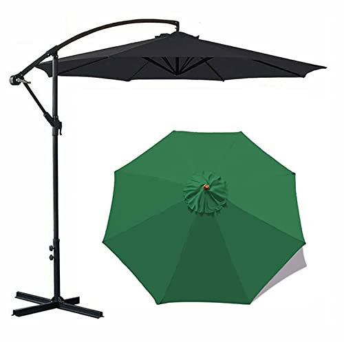 YLZBA Sombrilla de Repuesto 8 Varillas,Toldo de Repuesto for Sombrilla de Patio Impermeable Protección UV Tela de Recambio for Sombrilla Parasol for Patio, jardín, Playa, Piscina(Green,3M/9.8Ft)