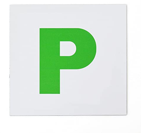 MagFlex® Magnetic Green 'P' Plates for Cars and Motorbikes - Pack of 2