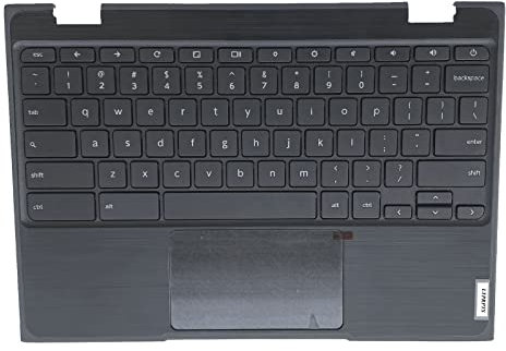 LTPRPTS Replacement for Lenovo 100e Chromebook 2nd Gen 81MA Laptop Upper Case Palmrest Keyboard Touchpad Assembly Part 5CB0T79741 Black