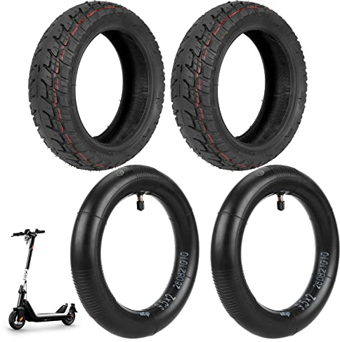 ulip (2 Stück 9,5 x 2,50 Offroad Tubeless Reifen 9,5 Zoll Offroad-Reifen + Schlauch für NIU KQI3 Scooter Zubehör Vorder und Hinterräder