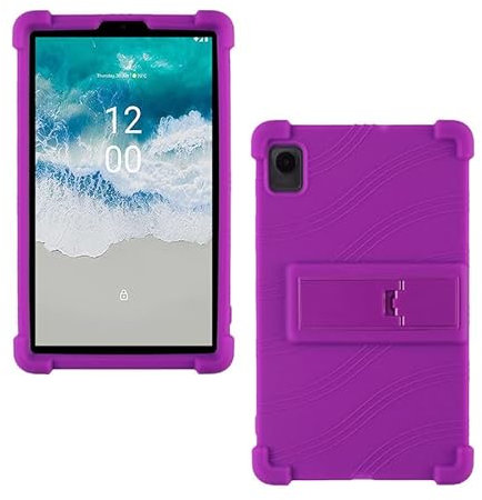 ORANXIN Case for Nokia T10 - Soft Silicone Shockproof Lightweight Stand Rubber Shell Protective Cover for Nokia T10 8 inch Tablet 2022