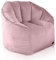 Aiire Luxus Sitzsack Sofa Erwachsene - Relaxo Bean Bag Chair Design mit Füllung für Kuschelecke - Moderner Sitzsäcke Sessel für Mädchen und Kinder aus Samt Rosa