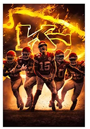 The Kansas City Chiefs of The National Football League (NFL) Schlafsaal Schlafzimmer Wandkunst Deco Poster Leinwand Poster Wandkunst Dekor Druck Bild Gemälde für Wohnzimmer Schlafzimmer Dekoration