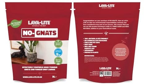Jardinion Trauermücken bekämpfen, Lavagranulat, 100% natürlich 3 Liter Pflanzgranulat gegen kleine Fliegen in Blumenerde