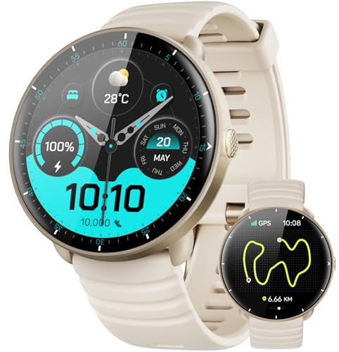 Parsonver Reloj Inteligente GPS Integrado, 5 ATM Impermeable para Nadar
