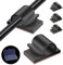 50pcs Large Cable Clips with Storage Box, Black Adhesive Cable Holder Clips, Outdoor Light Wire Clips Cable Tidy Hooks Cord Organiser for Cable Management, Home Office Desk Wall, 14x20mm