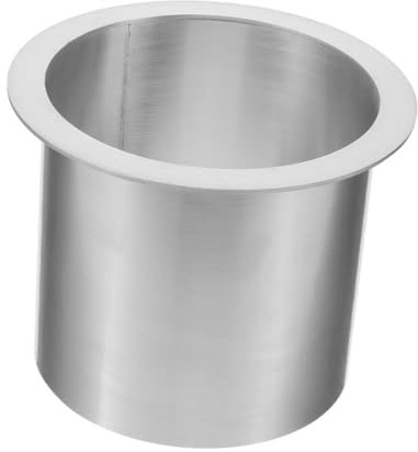 WHAMVOX Eingebauter Mülleimer integrierter runder Dosendeckel Integrierter Müllschlucker auf der Arbeitsplatte Tischmülleimer Runder Metallmülleimerdeckel Ersatzdeckel für Mülleimer runden