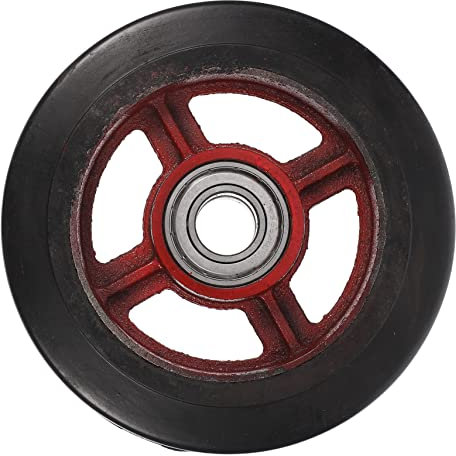 iplusmile Garten Rad Hofwagen und Wagenrad Ersatz für Trolley-Räder Laufrad schubkarre Anlage Trolley-Ersatzräder Räder für Gartenwagen ersetzen Pflanze Straßenbahn Zubehör Gummirad Eisen