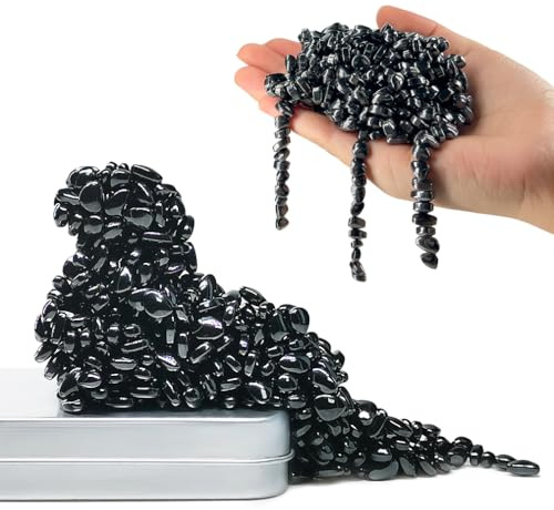 Cartlant Magnetic Balls Putty, Over 550pcs Cool Magnet Beads Stones 300g, Stress Relief Small Ferrite Stuff Magnets Fidget Toys for Adults Men, Enhance Thinking, Dexterity, Focus, Creativity