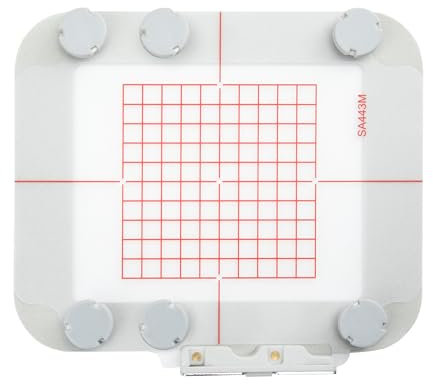 MagnaHoop Magnetrahmen für Brother PE900 SE2000 PE800 SE1900 PE770 780D PE700 PC6500 Brother Innovis 1250 700 und Babylock Accord BLR BLR2, Metall-Magnet-Stickmaschinen-Schärpe Rahmen (4x4-SA443M)