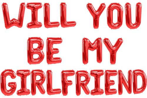 Stayins will you be my Girlfriend Balloons Luftballons willst du meine Freundin sein