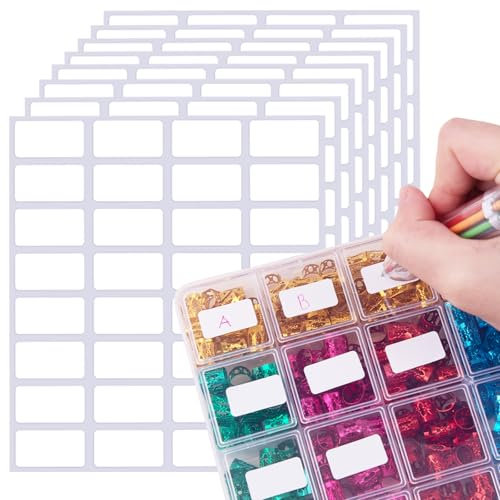 640 selbstklebende kleine Etiketten: Adresse, Preis, abnehmbar, Gewürze, über 600 Blanko- und Namensetiketten für Schule, Büro, Post, Einkaufszentrum