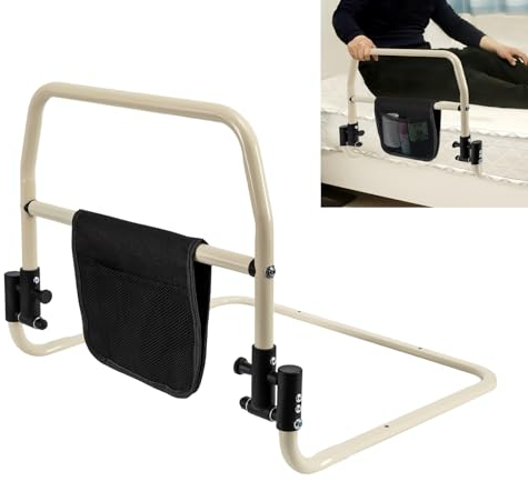 Dekltus Bettgitter senioren, Aufstehhilfe klappbare bettgitter für Ältere Absturzsicherung Fallschutz Seitenschutz Bett Rausfallschutz Tragbare Bettgriff für Sicherheit beim Schlafen
