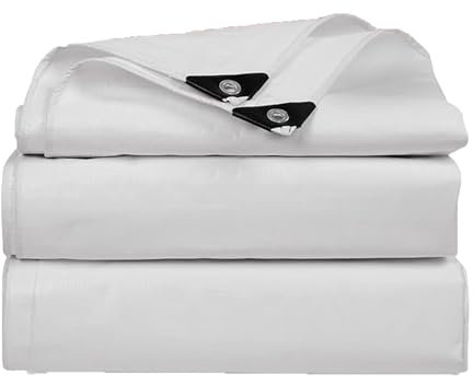JMDNTQ Bâche de Protection Imperméable 4x6m, Bâche avec Œillets, Bâche Lourde et Résistante, Convient pour des toits, Camping, terrasses, piscines, Bateaux