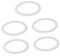 Hoement 5st Silikondichtung Shop-Gadget O-Ringe in Lebensmittelqualität Dichtungsringe Dichtungsring Für Glasdeckel Unterlegscheiben-sortiment Kaffeemaschine Topf Dichtring Weiß Plastik