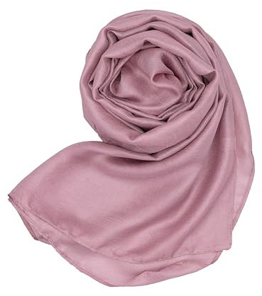 MAPIMANIA - Stola Elegante Donna Color Rosa Antico per Cerimonia e Matrimonio, Scialle coprispalle estivo in raso 180x80, Sciarpa Copri spalle per abito