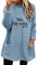 Generisch Warehouse-Deals Pullover Damen Lang Teddy Fleece Flauschig Pulli Weich Winter Warm Sweatshirt Langarm Fleecepulli Plüsch Tops Oberteile Mit Taschen Damen Oberteile Sale
