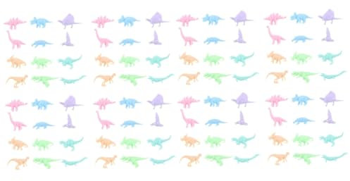 Vaguelly 96 STK Dinosaurier-Modell-Ornamente Miniatur-Dinosaurierfigur Dinosaurierfiguren Spielzeug kinderzimmer zubehör Kinder geschirrset Spielzeug Mini-Dinosaurierfiguren Spielzeug