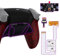 eXtremeRate RISE4 V3 Remap Kit für ps5 Controller BDM-030/040/050 Modell, Upgrade Board & Re-Design Rückseite Gehäuse Case & Rücktasten Back Paddles Set für ps5-Textur Rot