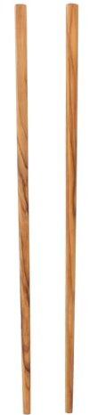 MAGICLULU Baguettes Chinoises En Bois D'Olivier 25.00Cm Réutilisables Longues Pour Cuisine Japonaise Pot Chaud Friture Nouilles Sans Risque De Brûlure