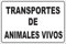 IberNorma MA265 - Señal de Aluminio de Transporte de Animales vivos 21x30cm placa metálica de Obligación homologada Cartel ideal para camiones y remolques de transporte de ganado y animales vivos
