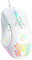 Mouse da gioco cablato per PC: sensore ad alta precisione, retroilluminazione RGB, DPI regolabile, 7 pulsanti programmabili, mouse ergonomici per ufficio e giochi su Windows/Mac/Linux/Chrome-White