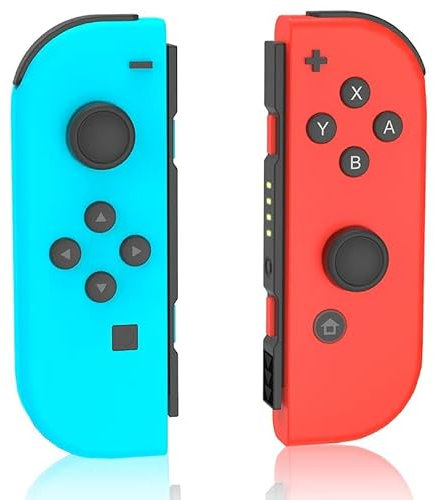 Manette Switch,Manette switch Sans Fil avec Gyroscope 6 Axes/Double Vibration/Réveil/Capture D'écran/Contrôle de Mouvement,Compatible avec Switch/OLED/Lite
