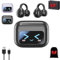 M100 Clip On Ear Headphones, Co2 Clip Earbuds, Smart Touchscreen Bluetooth Earbuds, Open Ear Clip Headphones Wireless Earbud Bluetooth 5.4 Sports Earphones (Black)