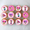 PRECUT Minnie Cupcake Toppers, Pink Theme Edible Cake Decorations, Girls Bow Birthday Party Premium Wafer Card (24 x 4cm/1.5 Inch Discs)